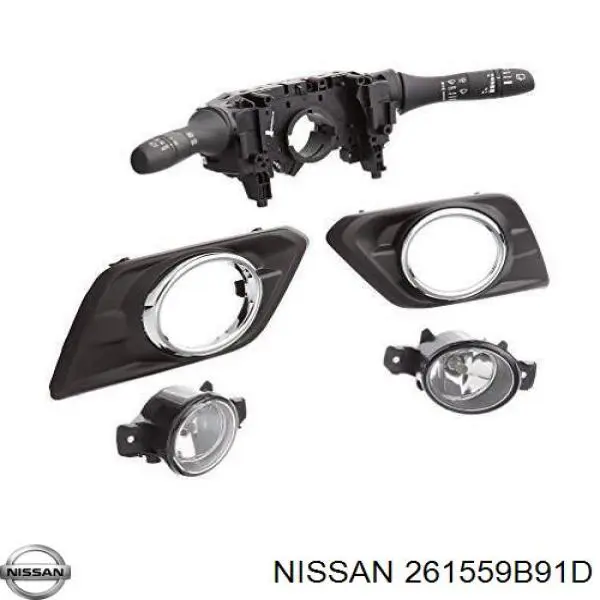 261559B91D Nissan faro antiniebla izquierdo