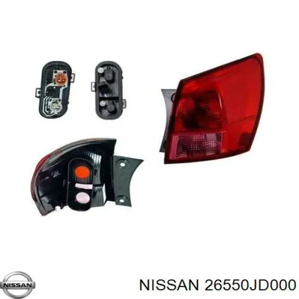  Piloto posterior exterior derecho para Nissan Qashqai 1 