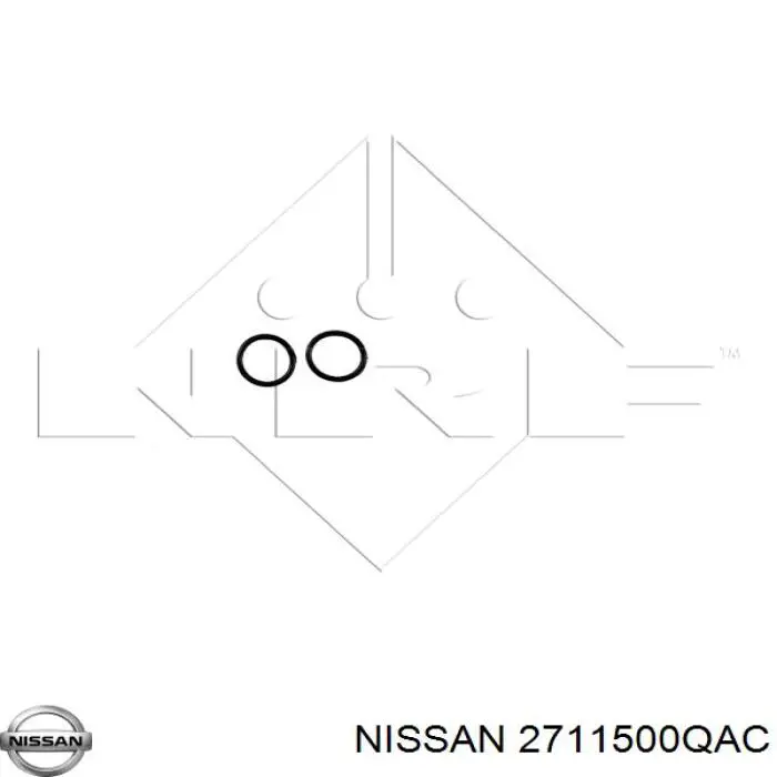 2711500QAC Nissan radiador de calefacción