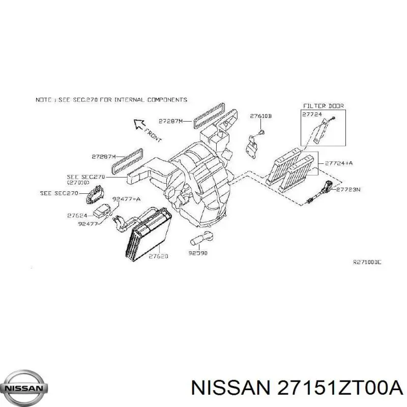  Resitencia, ventilador habitáculo para Nissan Pathfinder R51