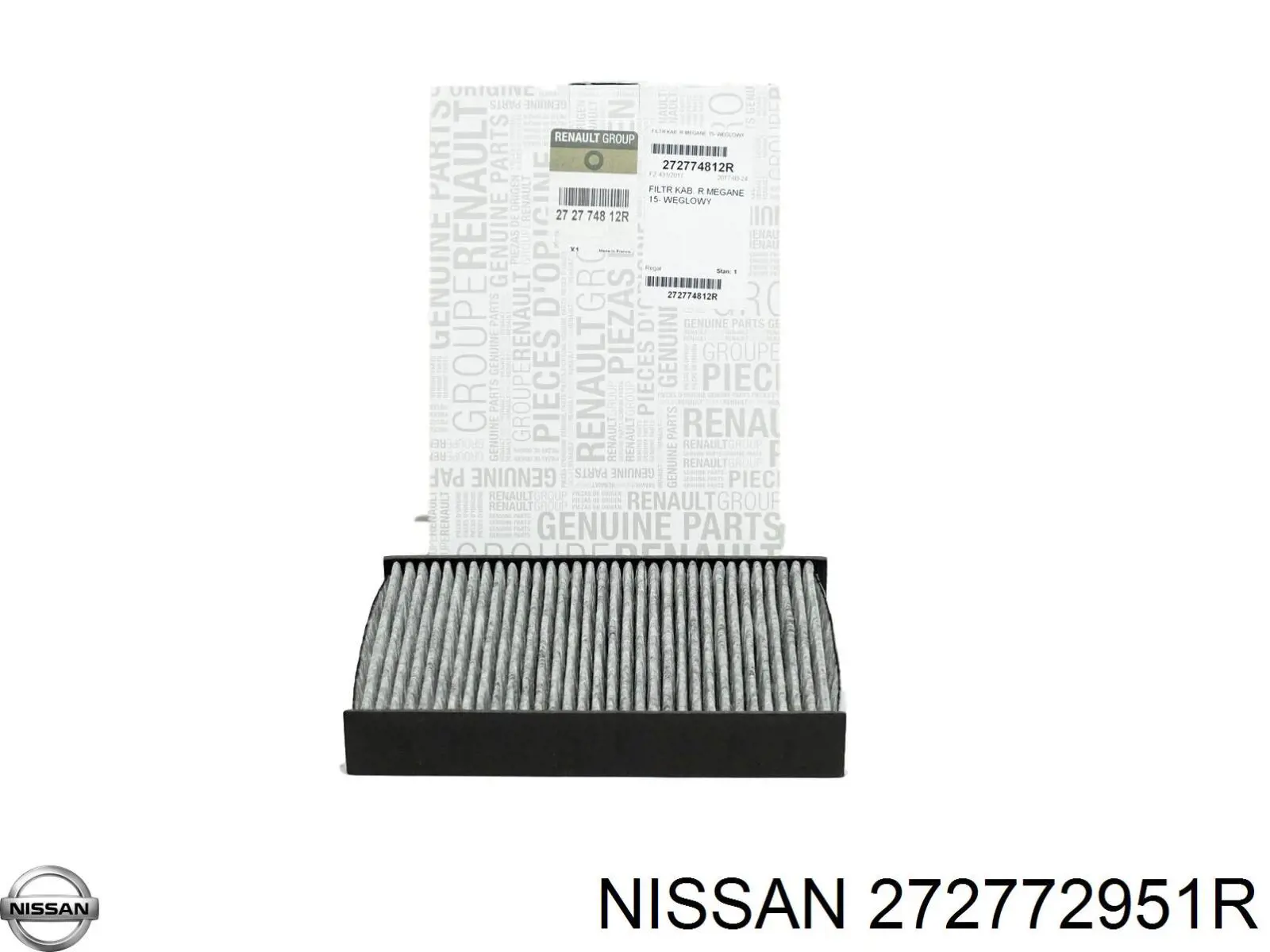 272772951R Nissan filtro de habitáculo