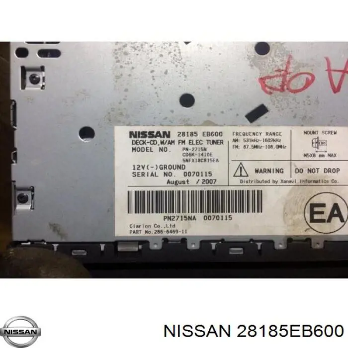 28185EB600 Nissan 