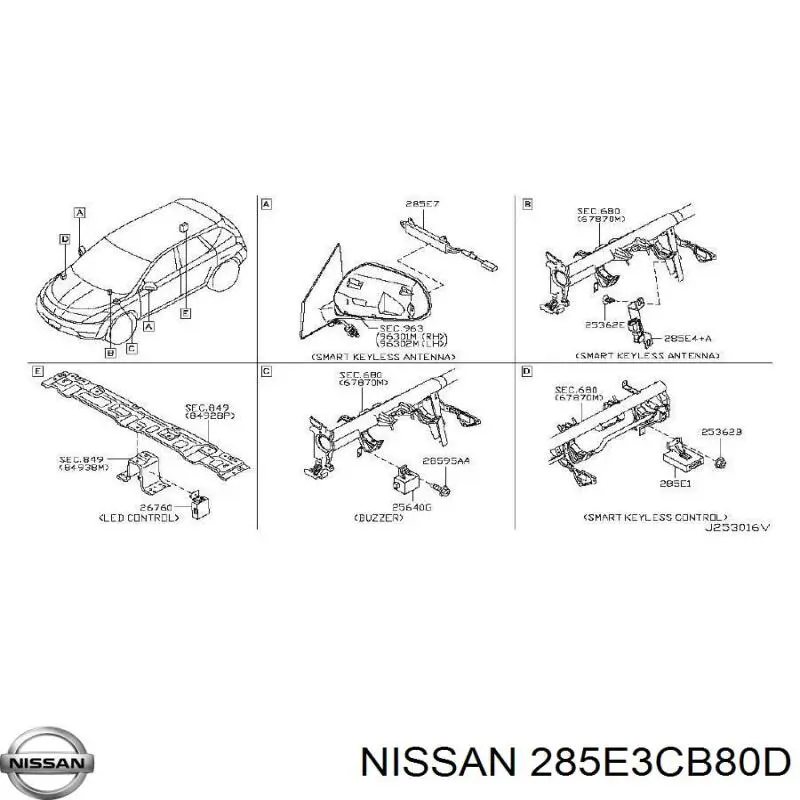 285E3CB80D Nissan 