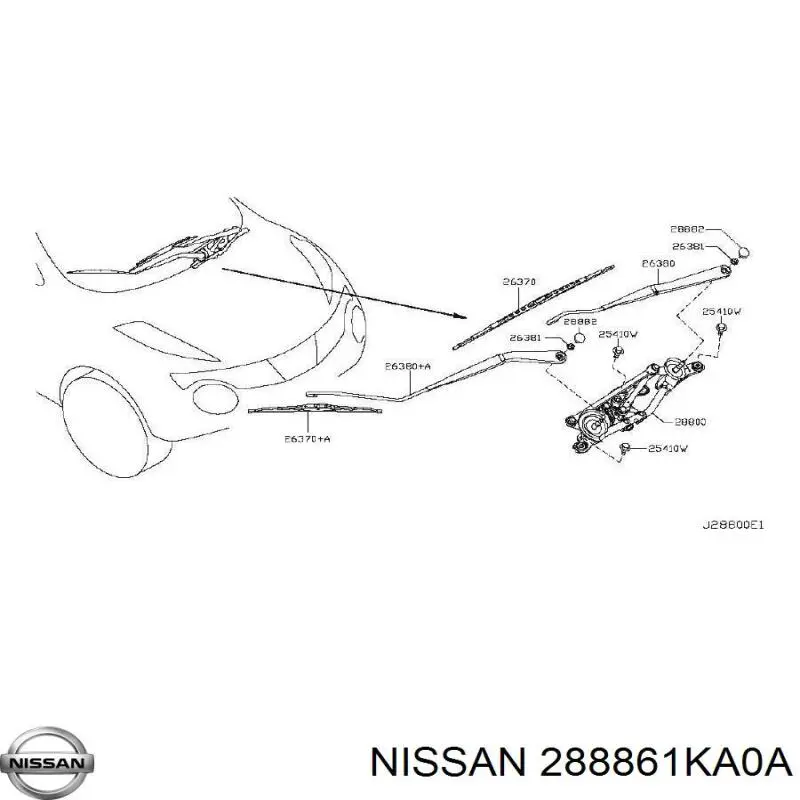 288861KA0A Nissan 