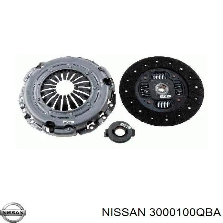 3000100QBA Nissan kit de embrague (3 partes)