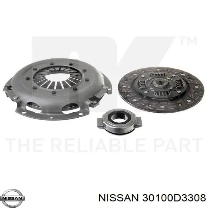 30100D3308 Nissan disco de embrague