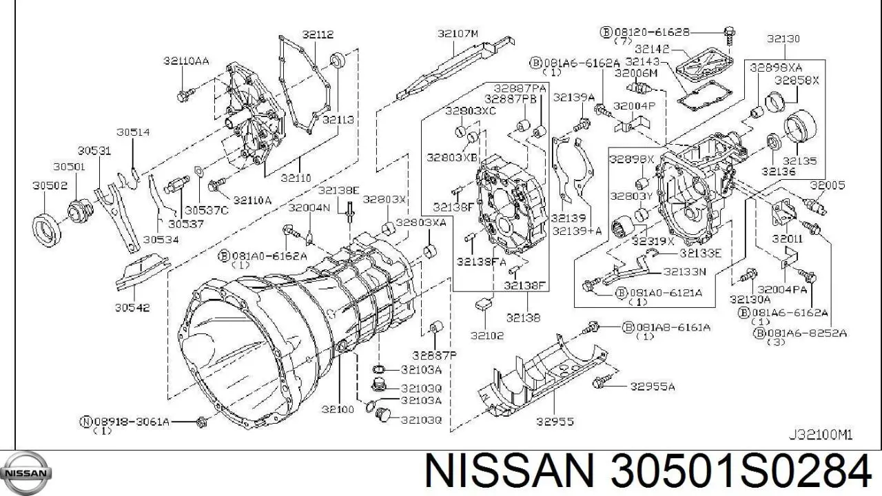 30501S0284 Nissan 