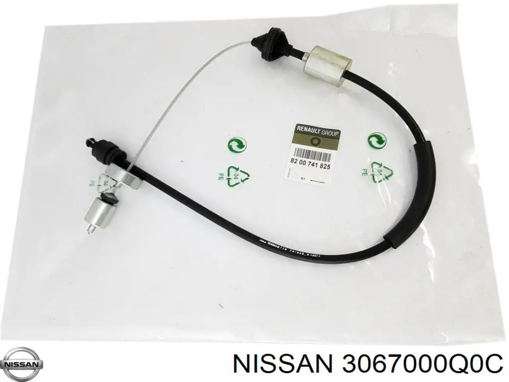 3067000Q0C Nissan cable de embrague