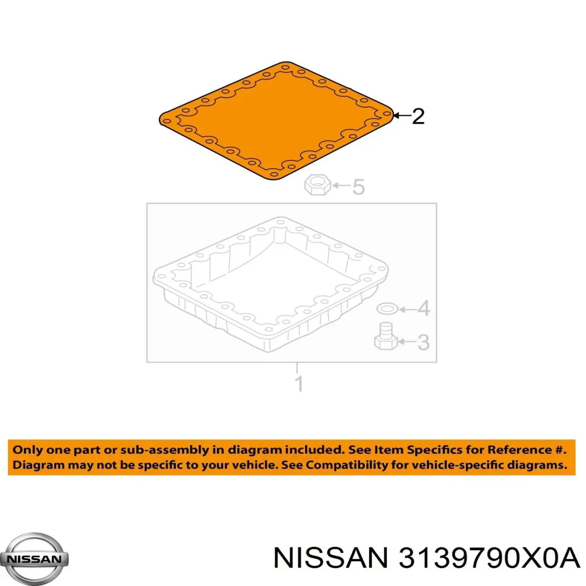 3139790X0A Nissan junta, cárter de aceite, caja de cambios