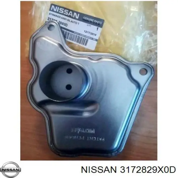 3172829X0D Nissan filtro hidráulico, transmisión automática