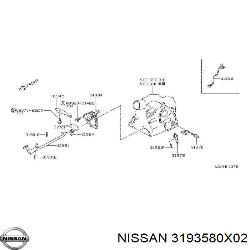 3193580X02 Nissan 