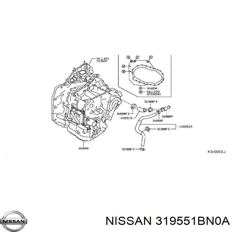  Sensor, nivel de suspensión neumática, delantero para Nissan Navara D40M