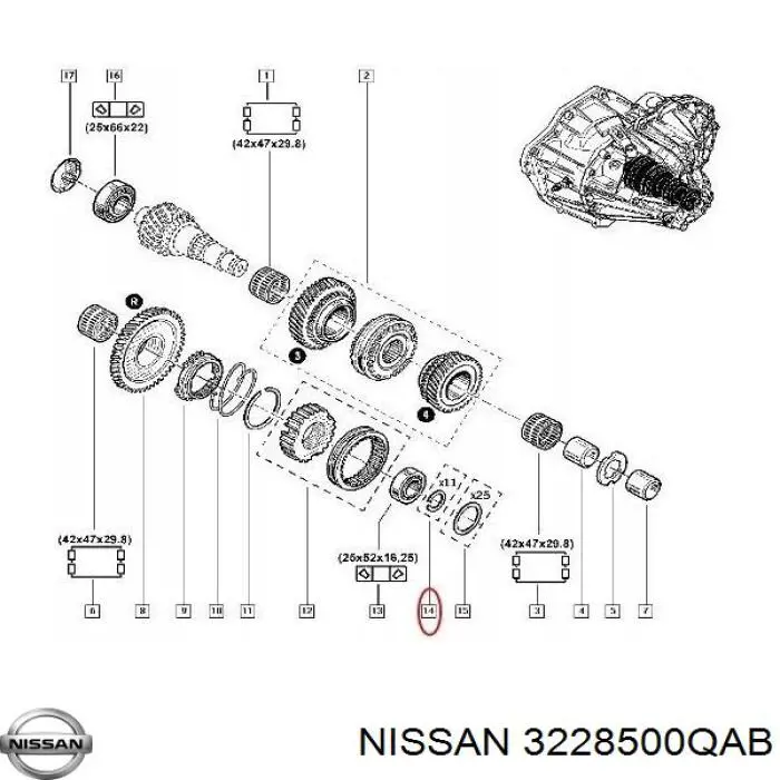 3228500QAB Nissan 