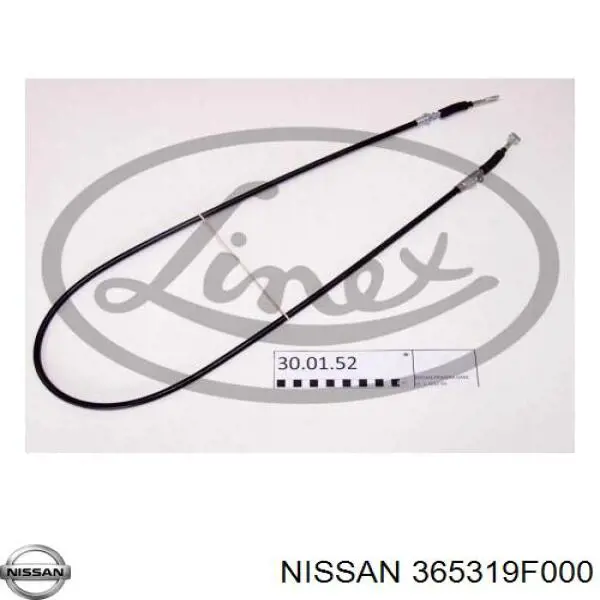  Cable de freno de mano trasero izquierdo para Nissan Primera P11