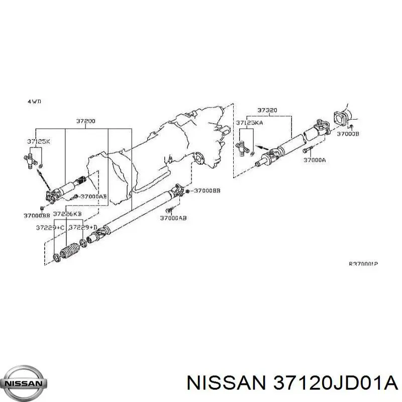 37120JD01A Nissan 