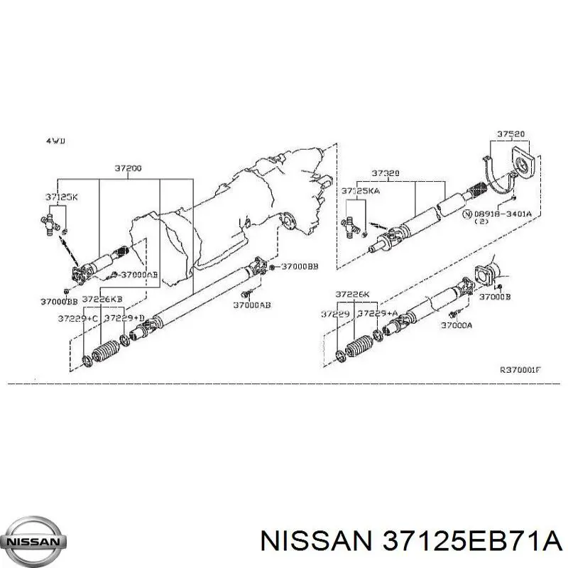 043710K080 Toyota árbol cardán, eje delantero