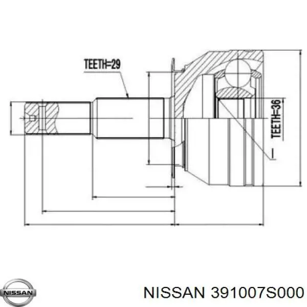  Árbol de transmisión delantero para Nissan Armada TA60