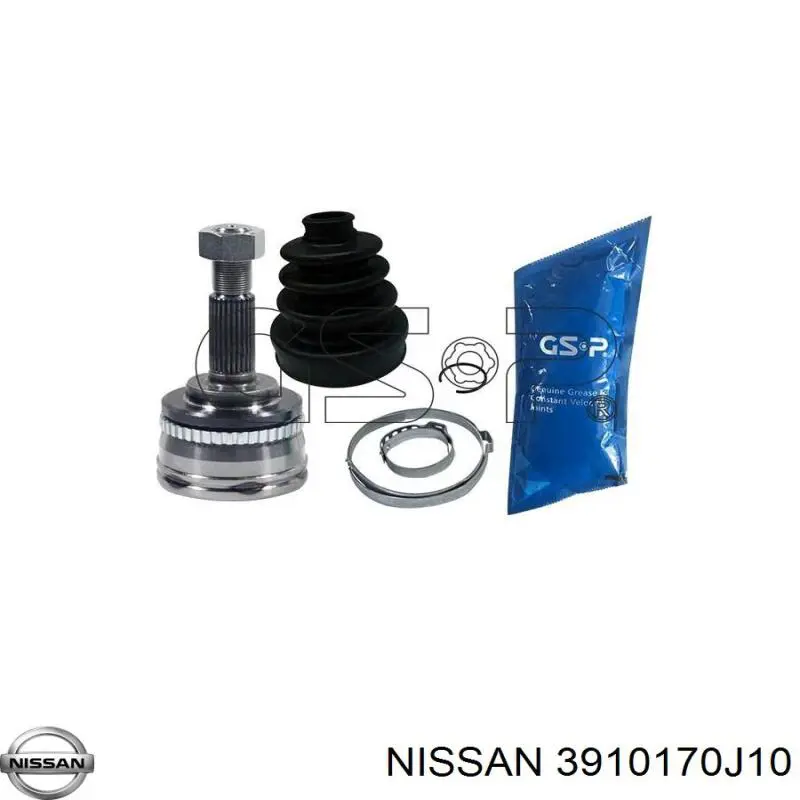 3910170J10 Nissan árbol de transmisión delantero izquierdo