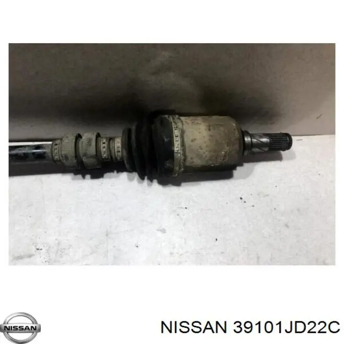 39101JD22C Nissan árbol de transmisión delantero izquierdo