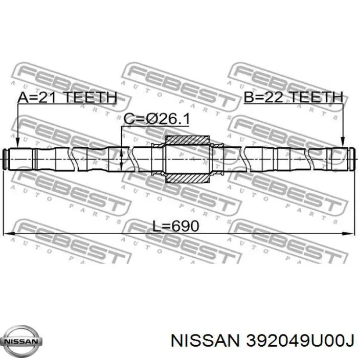 392049U00J Nissan 