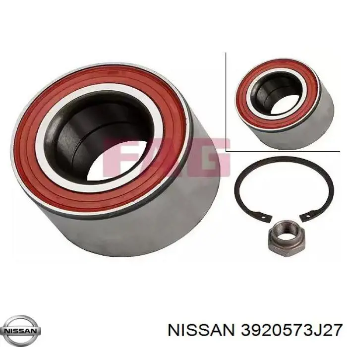 3920573J27 Nissan árbol de transmisión delantero izquierdo