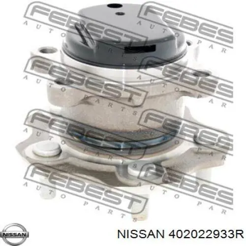 402022933R Nissan cubo de rueda trasero