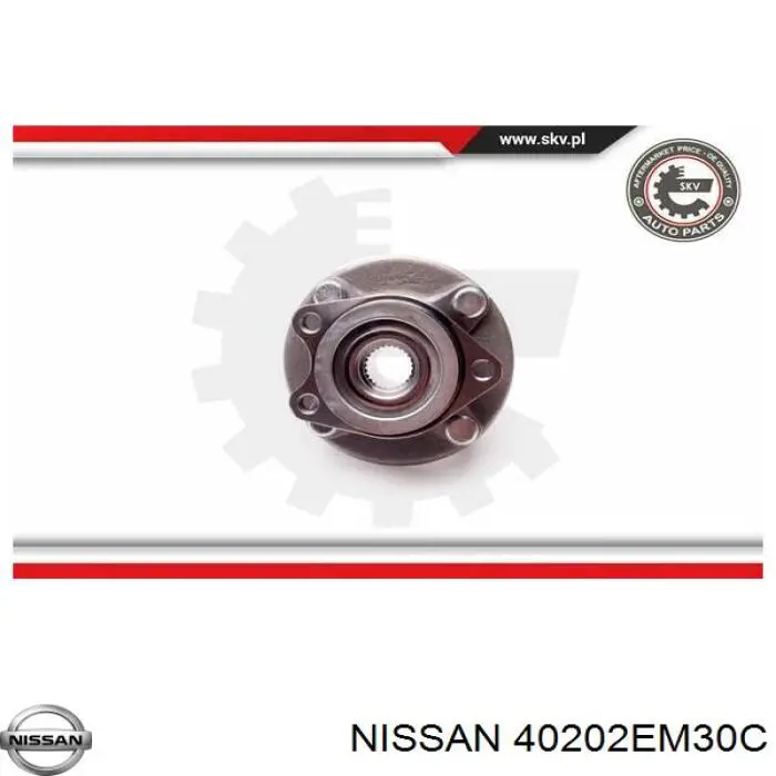 40202EM30C Nissan cubo de rueda delantero