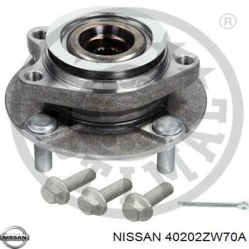 40202ZW70A Nissan cubo de rueda delantero