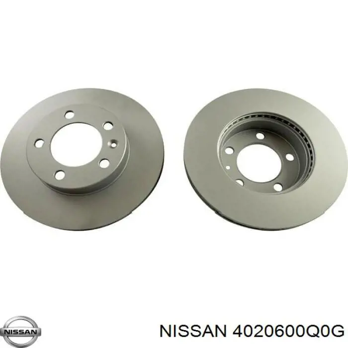 4020600Q0G Nissan freno de disco delantero