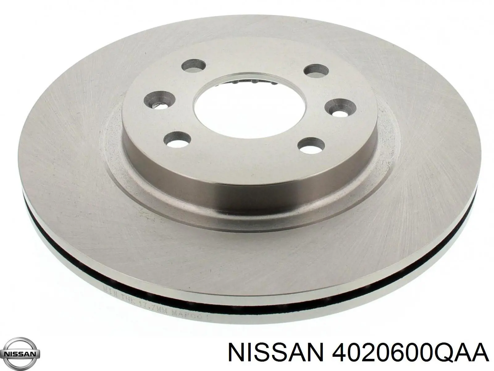 4020600QAA Nissan freno de disco delantero