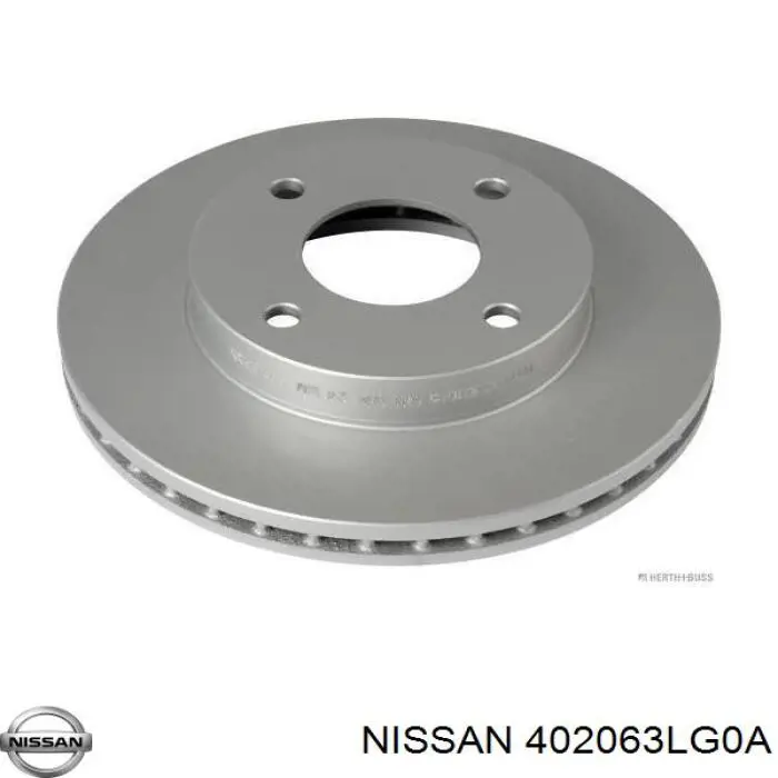 402063LG0A Nissan freno de disco delantero