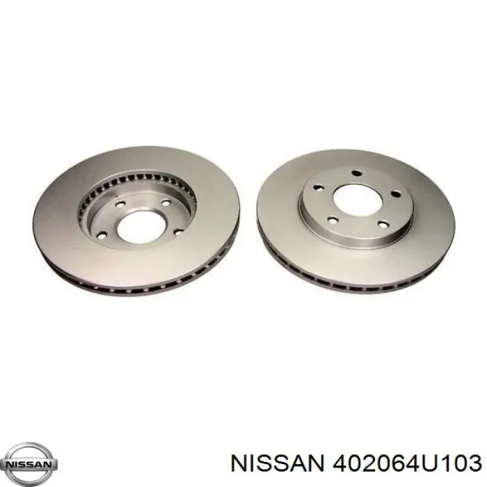 402064U103 Nissan freno de disco delantero