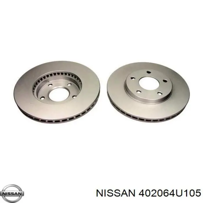 402064U105 Nissan freno de disco delantero