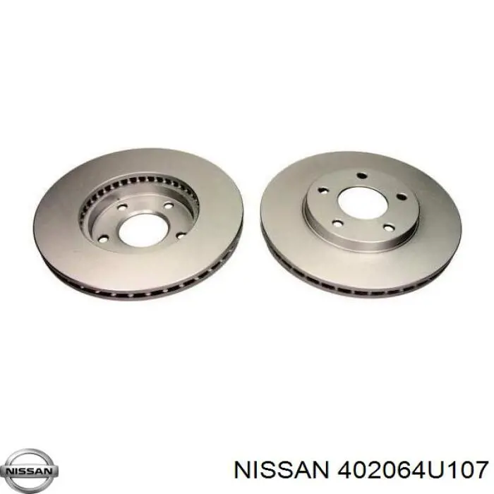 402064U107 Nissan freno de disco delantero