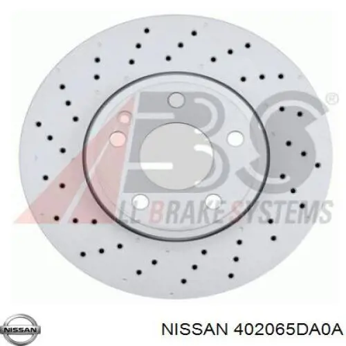 402065DA0A Nissan freno de disco delantero