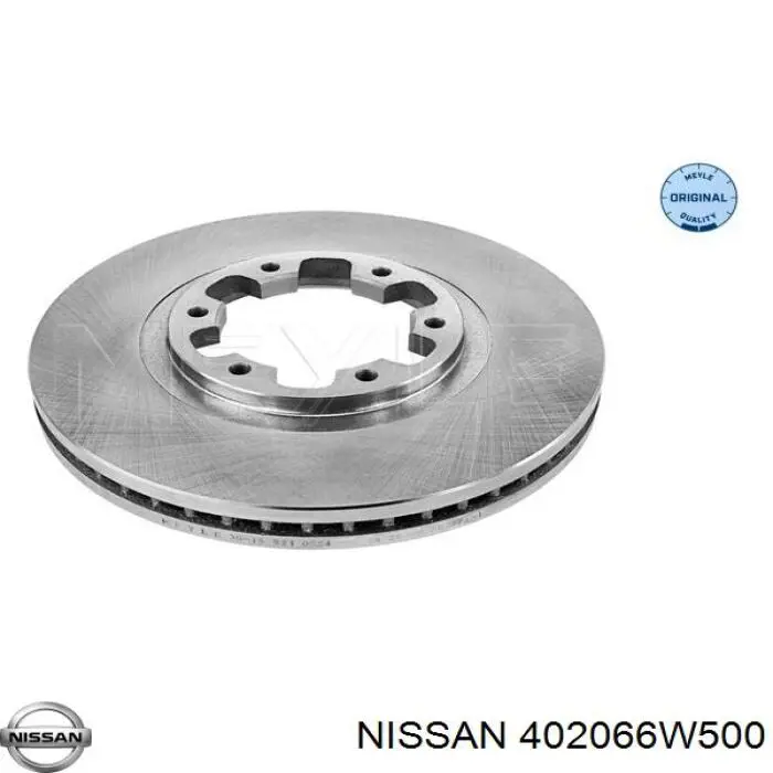 402066W500 Nissan freno de disco delantero