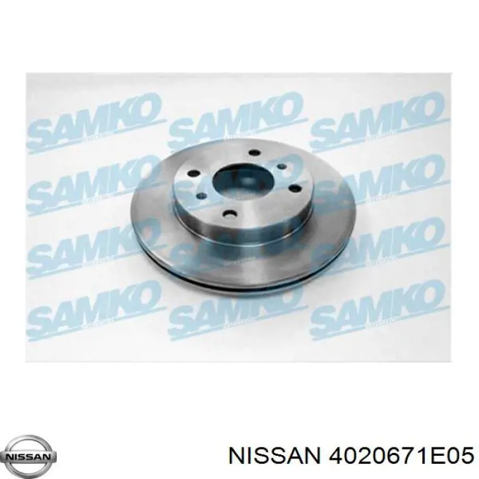 4020671E05 Nissan freno de disco delantero