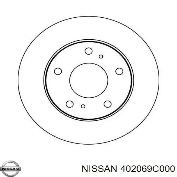 402069C000 Nissan freno de disco delantero