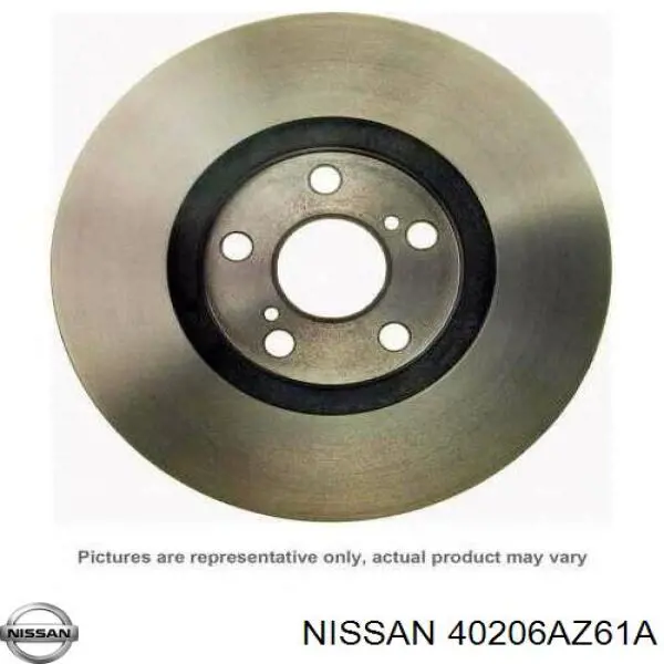 40206AZ61A Nissan freno de disco delantero