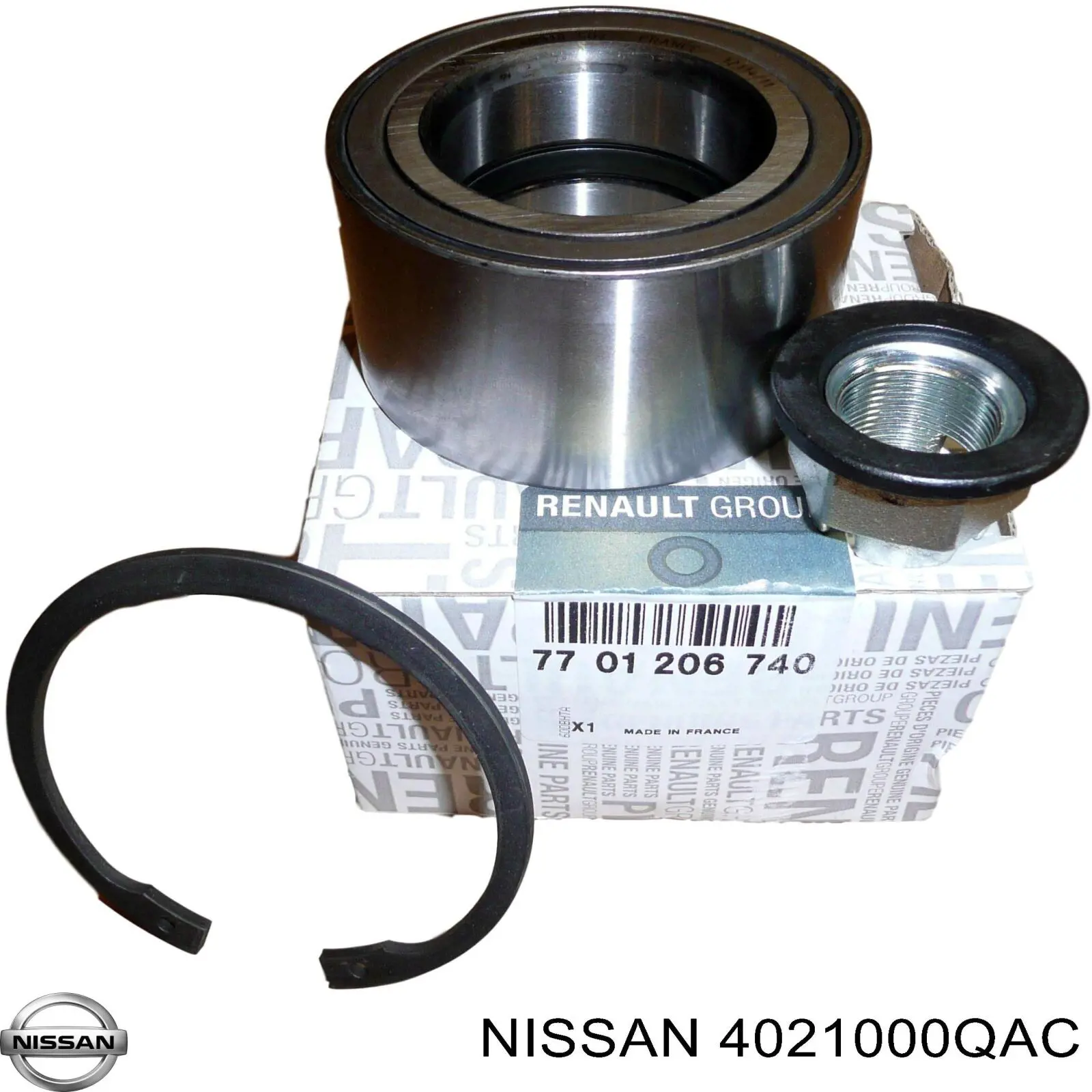 4021000QAC Nissan cojinete de rueda delantero