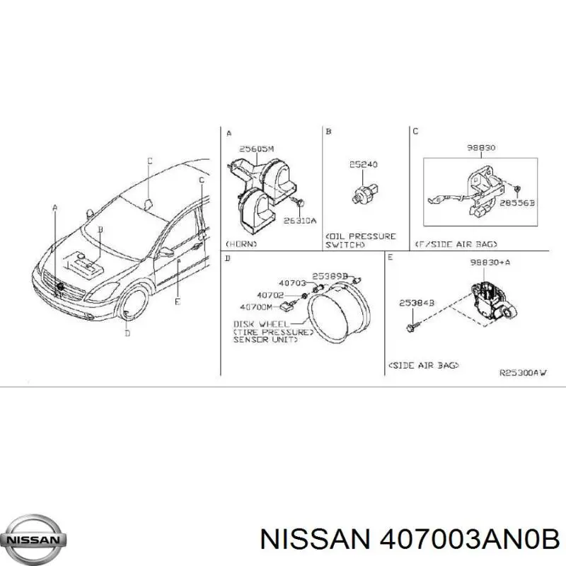  Sensor De Presion De Neumaticos para Infiniti G35 V36