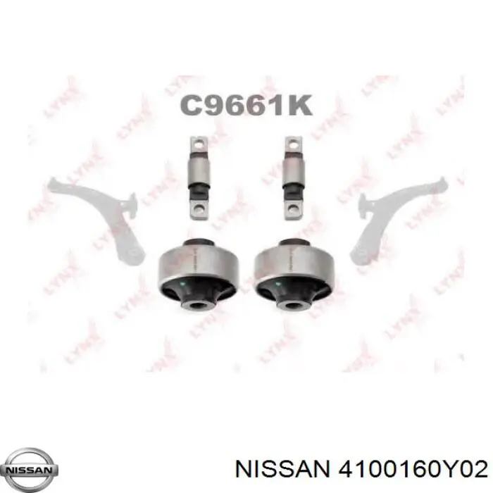 4100160Y02 Nissan pinza de freno delantera derecha