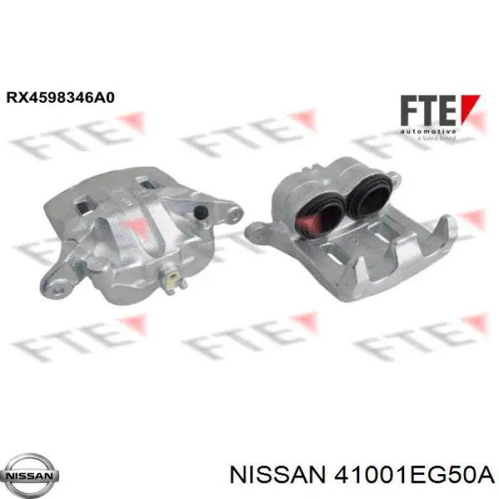 41001EG50A Nissan pinza de freno delantera derecha