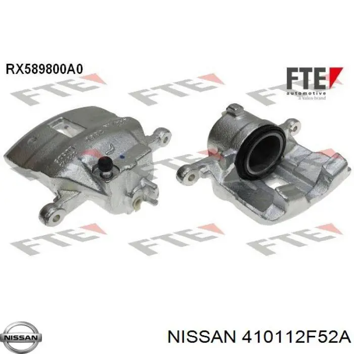 410112F52A Nissan pinza de freno delantera izquierda