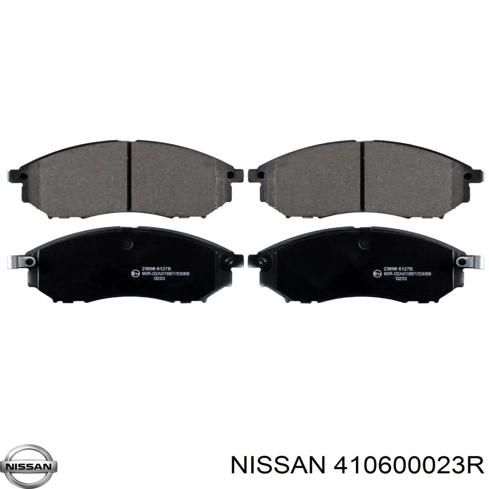 410600023R Nissan pastillas de freno delanteras