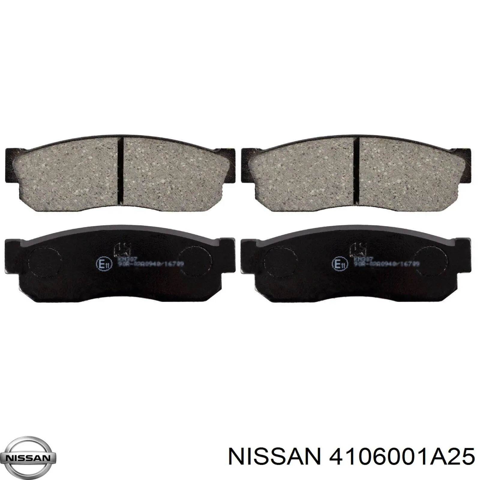 4106001A25 Nissan pastillas de freno delanteras