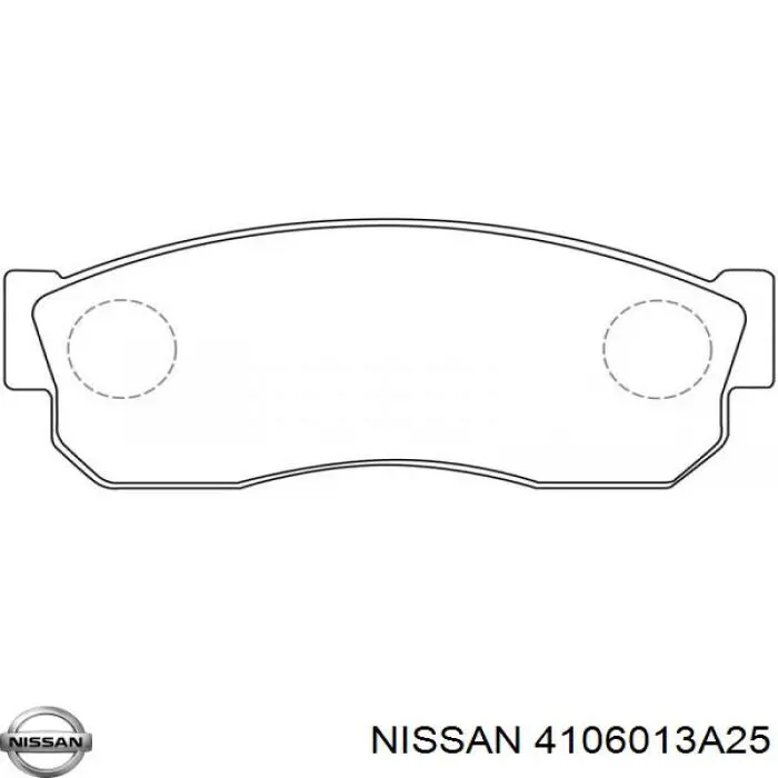 4106013A25 Nissan pastillas de freno delanteras