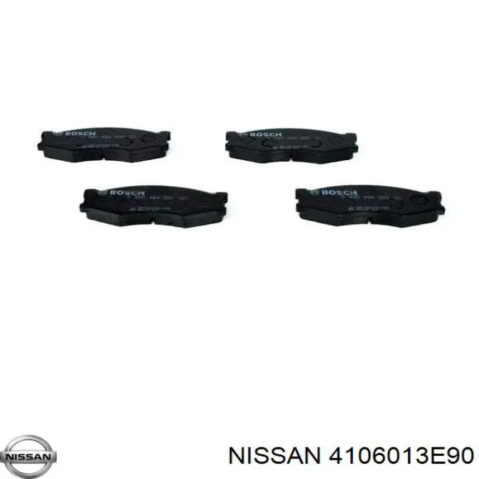 4106013E90 Nissan pastillas de freno delanteras