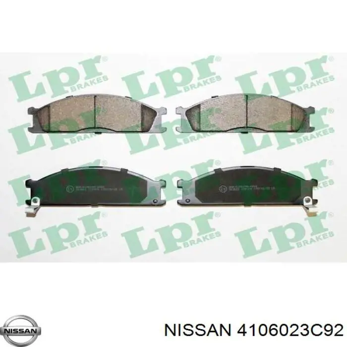 4106023C92 Nissan pastillas de freno delanteras