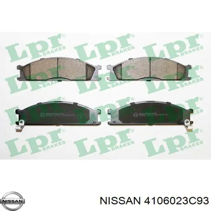 4106023C93 Nissan pastillas de freno delanteras